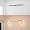 Jonathan Y Lisette 59" Contemporary Minimalist 360 Adjustable Silicone Rope/Metal Dimmable Integrated LED Chand JYL7139B - alternate 3