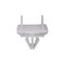 Auveco Chrysler Moulding Clip White Nylon, 25PK 20827 - alternate 1