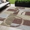 Homeroots 5' X 8' Brown And Ivory Geometric Washable Indoor Outdoor Area Rug 612564 - alternate 1