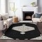 Homeroots 9' X 12' Black Gray And Ivory Oriental Washable Indoor Outdoor Area Rug 598176 - alternate 2