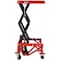 Edendirect 300 lbs. Capacity Motorcycle Scissor Jack in Red with 4-Wheels IR-W46577206 - alternate 3