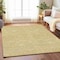 Homeroots 10' X 14' Gold Floral Washable Indoor Outdoor Area Rug 607367 - alternate 2