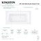 Kingston Brass 60" Acrylic Rectangular Drop-In Tub with Anti-Skid Surface, Glossy White VTPN603219T - alternate 2