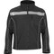 Reflective Apparel Non-ANSI Soft Shell Jacket with Brushed Fleece Lining 451CT-BK-3X - alternate 1