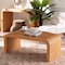 Bali & Pari Guevara Bohemian Light Honey Fluted Rattan Coffee Table 255-14130-ZORO - alternate 3