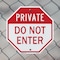 Signmission Private Do Not Enter, 6 Inch X 6 Inch, Plastic Sign OC-P-6-137 - alternate 5