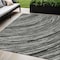 Homeroots 5' X 8' Taupe Charcoal And Ivory Abstract Washable Indoor Outdoor Area Rug 631258 - alternate 1