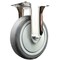 Service Caster 5 Inch 316SS Thermoplastic Rubber Wheel Rigid Top Plate Caster SCC-SS31620R514-TPRB - alternate 1