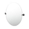 Gatco Designer II 32" Frameless Oval Mirror, Matte Black 5079MXLG - alternate 1