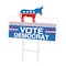 Signmission Vote Democrat Die Cut Yard Sign & Stake outdoor plastic coroplast window, C-DC-1824 Vote Democrat C-DC-1824 Vote Democrat - alternate 1