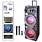 Befree Sound 700W Dual 10 In Subwoofer Party Speaker with Reactive Lights And 2 Wireless Microphones BFS-K10 - alternate 1