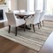 Homeroots 5' X 8' Ivory Brown And Gray Striped Washable Indoor Outdoor Area Rug 597254 - alternate 3
