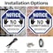 Signmission Notice No Admittance Employees Only, 6 inch X 6 inch, Plastic Sign, 2PK OC-P-2PACK-6-52 - alternate 4