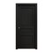 Sartodoors Sliding Pocket Door 36 x 84 inches, Ego 5012 Painted Black Oak, Kit Rail Hardware, Solid Wood Int EGO5012PD-CHK-3684 - alternate 1