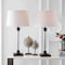 Jonathan Y Mason 30" Glass and Metal LED Table Lamp, Black/Clear, 2PK JYL1008A-SET2 - alternate 6