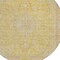 Homeroots 8' Wheat And Gold Round Medallion Washable Indoor Outdoor Area Rug 616300 - alternate 4