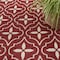 Homeroots 8' X 10' Brick Red And Ivory Geometric Indoor Outdoor Area Rug 573071 - alternate 4