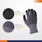 4Dock Micro Foam Nitrile Coated Glove, Gray/Yellow, XL 3 PK WG009-XL - alternate 4