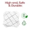 Smarty Had A Party White with Silver Diamond Paper BeverageCocktail Napkins 600 Napkins, 600PK 2296-CASE - alternate 4