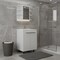 Homeroots 24" White Wood Freestanding Bathroom Vanity With Sink And Medicine Cabinet With Mirror 546363 - alternate 4