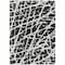 Homeroots 9' X 12' Black and White Abstract Washable Non Skid Indoor Outdoor Area Rug 559242 - alternate 4