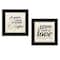 Homeroots Set Of Two All You Need is Coffee 2 Black Framed Print Wall Art, 2PK 406165 - alternate 1