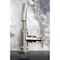 Kingston Brass One-Handle Single-Hole Bathroom Faucet with Deck Plate and Push Pop-Up Drain, Brushed Nickel KSD2218KL - alternate 2