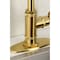 Kingston Brass Single-Handle Bar Faucet with Knurled Handle, Brushed Brass KSD8507RKZ - alternate 2