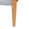 Baxton Studio Taylin Mid-Century Grey Corduroy and Oak Brown Wood Queen Bed 257-14148-ZORO - alternate 2