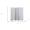 Homeroots 71" White Iron Folding Six Panel Screen Room Divider 348671 - alternate 3