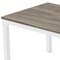 Homeroots 46" Gray and White Wood and Iron Dining Table 635740 - alternate 3