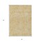 Homeroots 3' X 5' Gold And Ivory Abstract Washable Indoor Outdoor Area Rug 599712 - alternate 2