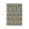 Homeroots 8' X 10' Taupe and Beige Damask Washable Non Skid Indoor Outdoor Area Rug 563895 - alternate 3