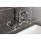 Kingston Brass Two-Handle Wall Mount Bridge Kitchen Faucet, Polished Nickel KS2446AL - alternate 2