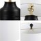 Jonathan Y Malone 20" Modern Transitional Ribbed Tapered Ginger Jar Resin/Metal LED Table Lamp, Black JYL5517A - alternate 4