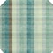 Homeroots 8' Sage Mint Green And Teal Blue Round Plaid Washable Indoor Outdoor Area Rug 614007 - alternate 2