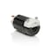 Leviton Straight Blade Plug, 15 A, Black; White 5266E - alternate 4