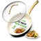 Nutrichef 12-Inch Professional Ceramic Frying Pan With Lid NCHGLDX12 - alternate 1