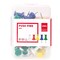 Deli Push Pins 0.9in, 5 Assorted Colors, Rust-Resistant, 35PK E0021 - alternate 4
