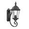 Homeroots One Light Matte Black Carousel Lantern Wall Light 398609 - alternate 2