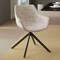 Leisuremod Markley Modern Leather Dining Swival Arm Chair in Taupe ESCBL-26-TP - alternate 3