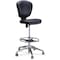 Safco Drafting Chair Extended Height Chair, Black, Vinyl, 23" to 33" Height, Vinyl, Black 3442BV - alternate 1