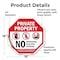 Signmission Private Property No Trespassing Sol, 18 Inch X 18 Inch, Vinyl Decal OC-D-18-141 - alternate 3