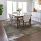 Homeroots 9' X 12' Taupe Beige And Ivory Abstract Washable Indoor Outdoor Area Rug 577761 - alternate 3