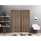 Sartodoors Slab Barn Door Panel, Planum 0010 Walnut, Sturdy Finished Flush Modern Doors, Pocket Closet Sliding PLANUM0010S-WLN-2896 - alternate 1