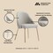 Manhattan Comfort Gracie Dining Chair in Stone and Gold - Set of 4 4-DC100-GST - alternate 4