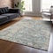 Homeroots 5' X 8' Green Blue And Gray Oriental Washable Indoor Outdoor Area Rug 587435 - alternate 2