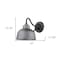 Homeroots Barnes 1-Light Gray Wall Light 398479 - alternate 2