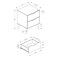 Monarch Specialties Accent Table, Side Table, Storage Drawer, Nightstand, Bedroom, Living Room, Taupe, Contemporary I 3693 - alternate 3