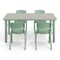 Flash Furniture 5 PC Plastic Activity Table and 4 Chairs Set, 10.5 inSeat Height-Sage YU-YCY-060-0034-RECT-TBL-SAGE-GG - alternate 2